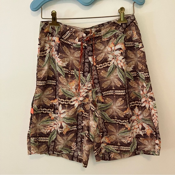 VTG Patagonia Wavefarer Boardshorts Men 30 Brown Hawaiian Swim Shorts Nylon Surf - Picture 1 of 6